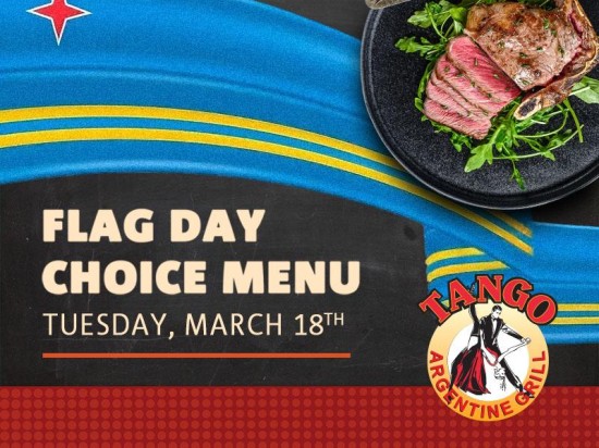 Celebrate Aruba’s Flag Day at Tango with a Special $39 Choice Menu!